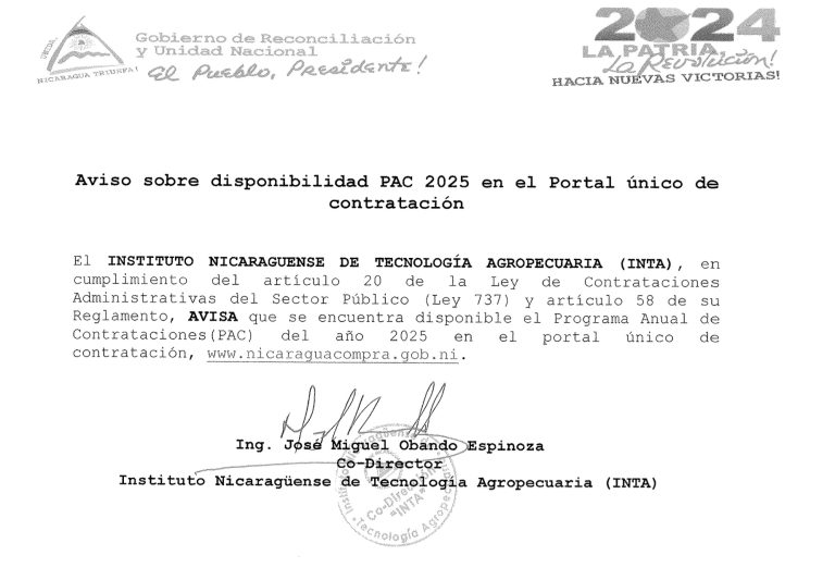 Aviso sobre disponibilidad PAC 2025 en el Portal único de contratación