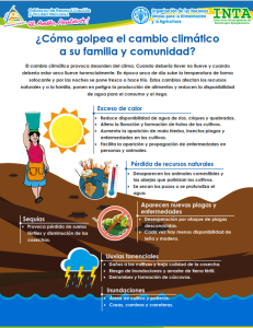 COMO GOLPEA EL CAMBIO CLIMATICO